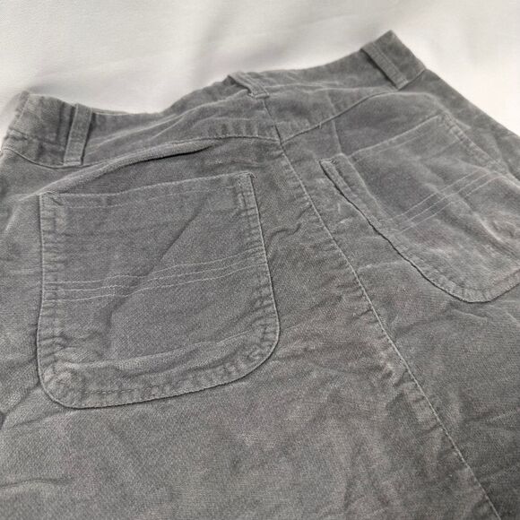 Esprit Womens Skirt size 1/2 Gray Soft Velour Velvet Mini Big Pockets - Picture 4 of 5